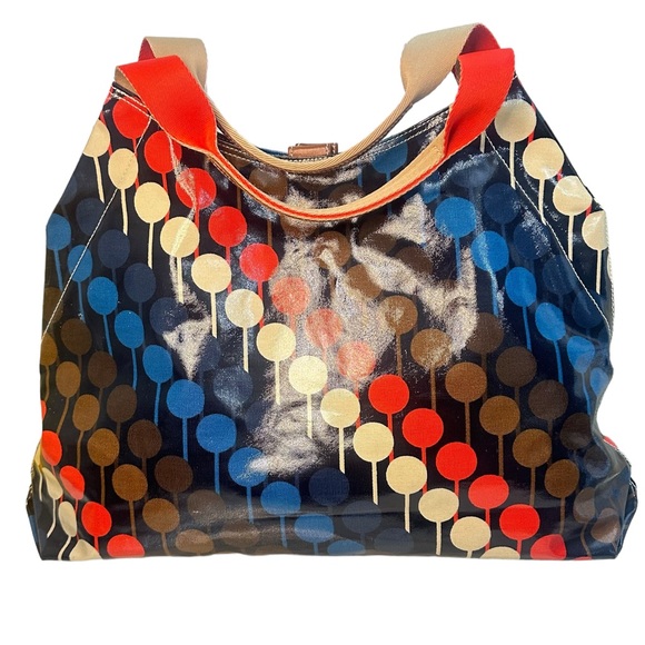 Orla Kiely Handbags - Orla Kiely Line Dots Shoulder Bag Tote Office Bag